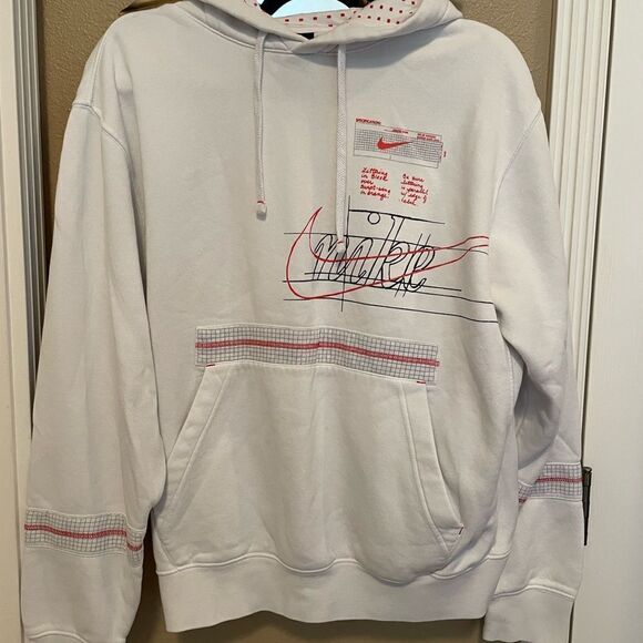 Nike Story of the Swoosh White Mens Hoodie M - Picture 1 of 16